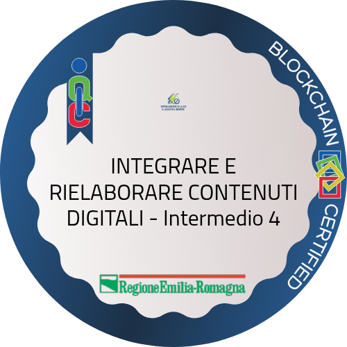 INTEGRARE E RIELABORARE CONTENUTI DIGITALI - Intermedio 4